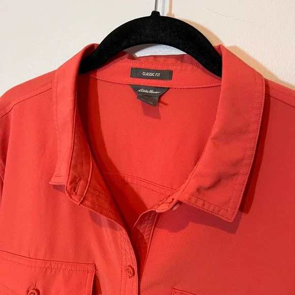 Eddie Bauer Womens Long Sleeve Departure Shirt Button Down Active Lightweight XL - Picture 4 of 15